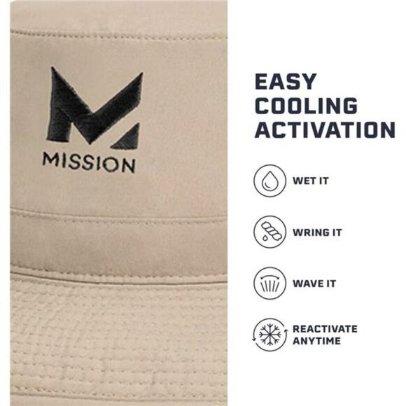 Cooling Bucket Hat UPF 50 Sun Protection Hiking Golf Beach Fishing Outdoor - Picture 3 of 6